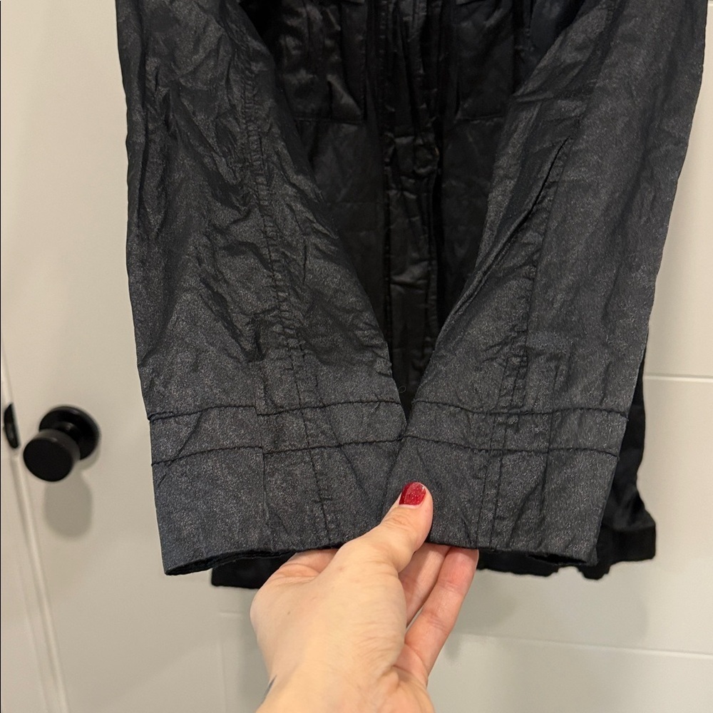 Betsey Johnson Black Utility Jacket with Pink Lining size XS - Picture 5 of 9